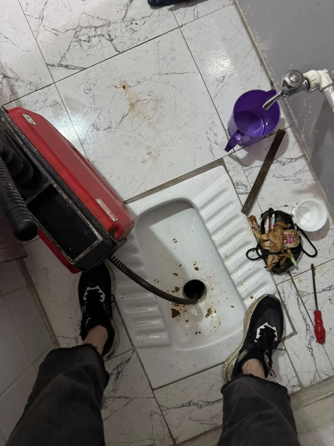 Bulut Tesisat tıkanıklık açma çalışması